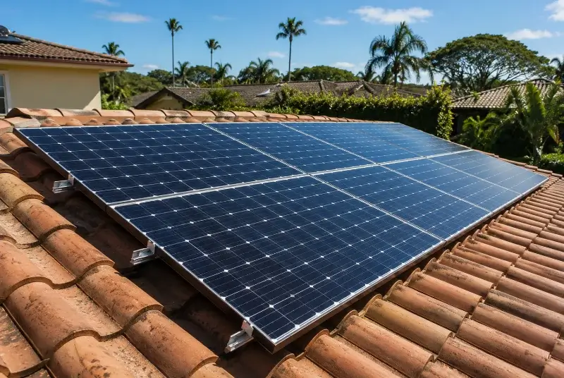 Installation de panneaux solaires à Saint-Barthélemy